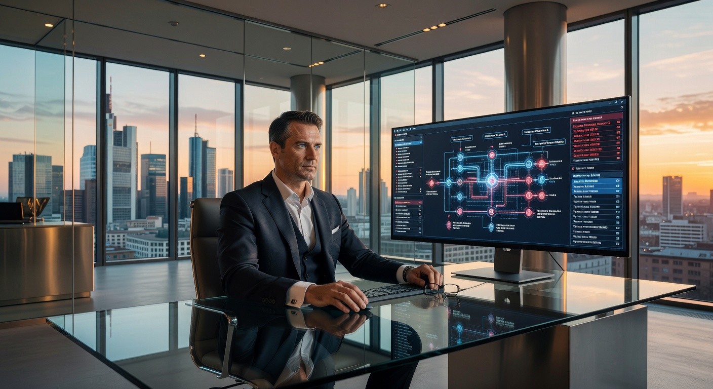 Deutscher IT-Sicherheitsexperte bei der Analyse von Banking-Infrastruktur - Aionda GmbH