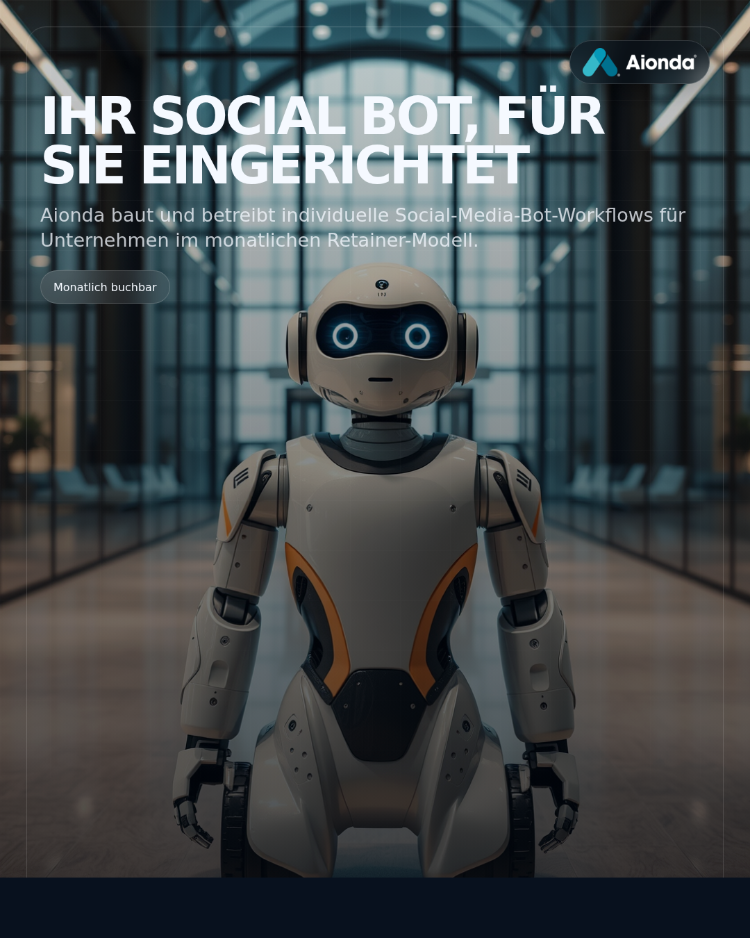 Aionda Social-Media-Bot-Service für Unternehmen